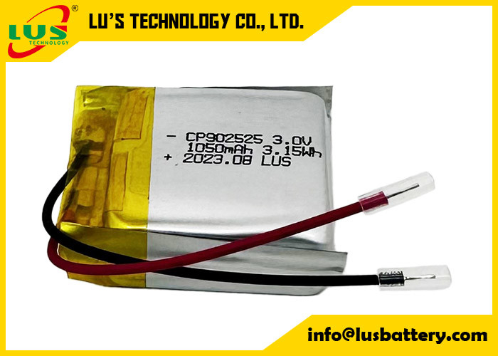 Flexible Battery 3.0V Lithium Ion Battery For Digital Devices CP902525 CP902222 CP903030