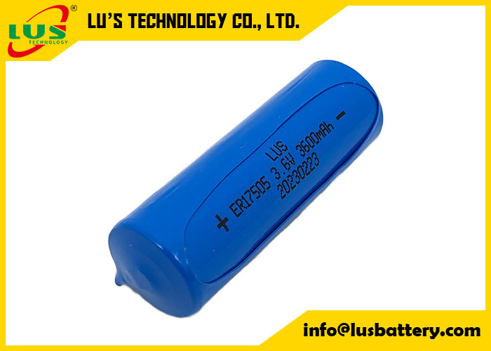 ER17505 Size A 3.6V 3.6Ah Non Rechargeable Battery 17505 ER17505 Li-SOCl2 Cylindrical Battery