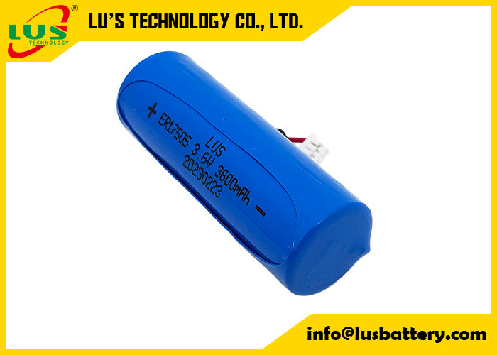 ER17505 Size A 3.6V 3.6Ah Non Rechargeable Battery 17505 ER17505 Li-SOCl2 Cylindrical Battery