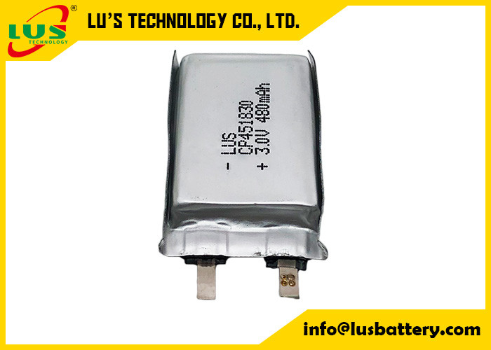 Ultra thick 480mAh Battery for Massager Primary Lithium Batteries 3V Soft Battery 480mAh CP451830 for E-call system