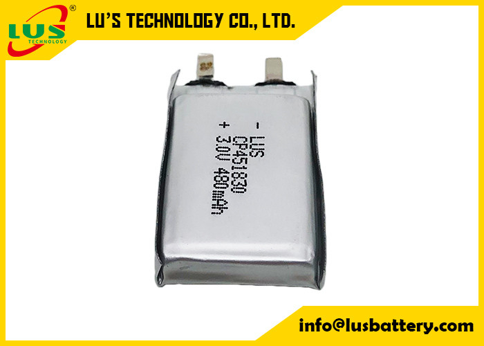 Ultra thick 480mAh Battery for Massager Primary Lithium Batteries 3V Soft Battery 480mAh CP451830 for E-call system