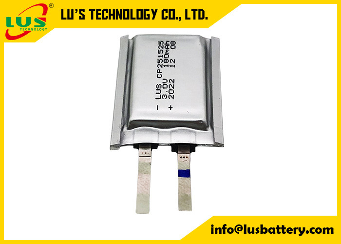 LiMnO2 Ultra Thin Cell 3V CP251525 Battery 150mah Lithium Manganese Dioxide Cell 3.0 Volt Battery