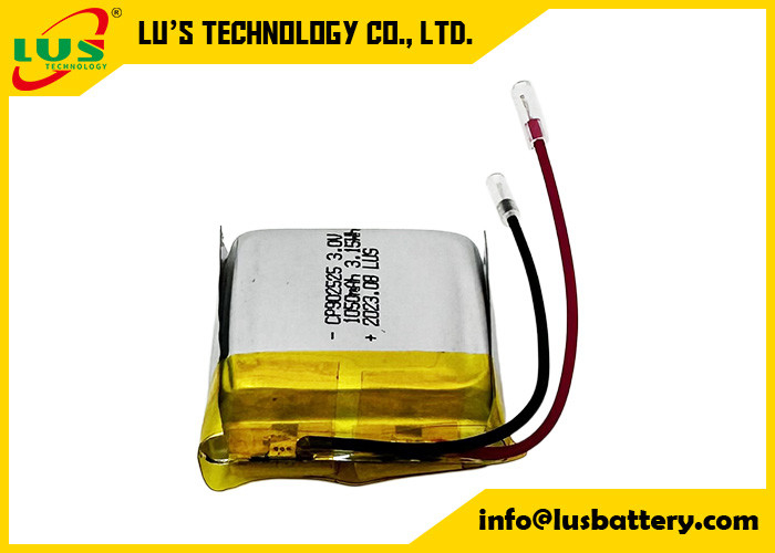 CP902525 Lithium Manganese Dioxide 3V Pouch Battery 3.0v 1050mah CP1002525 Non-Rechargeable Thin Batteries