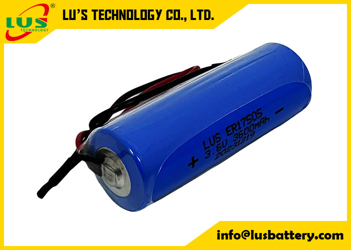 3600mAh Battery ER17505 Primary Lithium Cell Battery A Size 3.6V Li-SOCl2 Battery With OEM Terminals