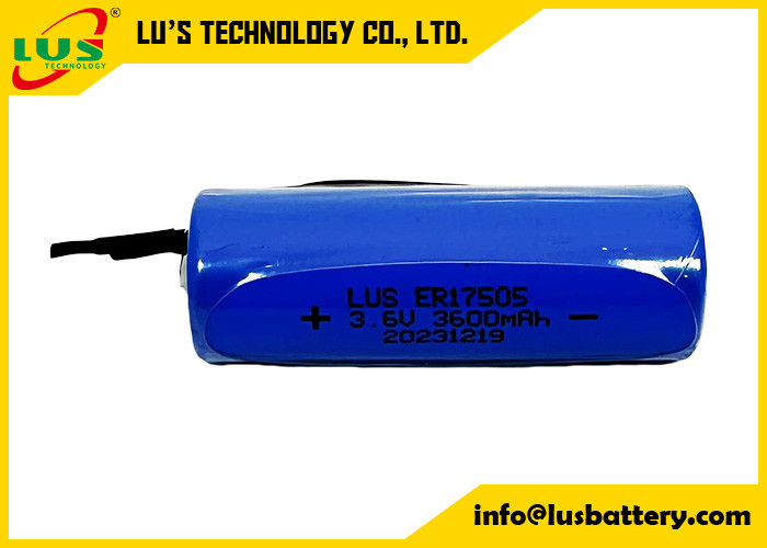 3600mAh Battery ER17505 Primary Lithium Cell Battery A Size 3.6V Li-SOCl2 Battery With OEM Terminals