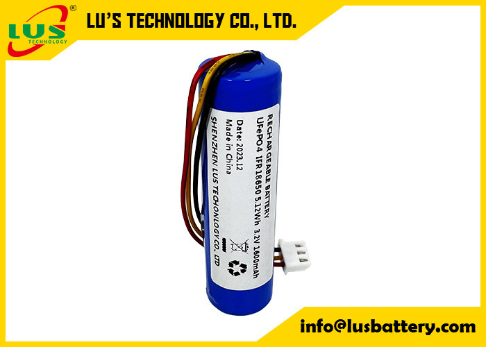 3.2V 1600mAh Lithium Iron Phosphate Cell IFR18650 LiFePO4 IFR18650 1600mAh 3.2V 18650 Rechargeable Lifepo4 Battery