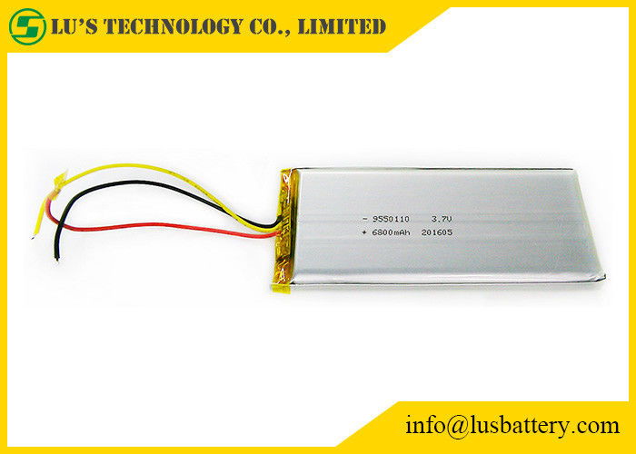 High Capacity Lithium Polymer Battery 6800mah LP9550110 LI Ion batteries 3.7v rechargeable battery