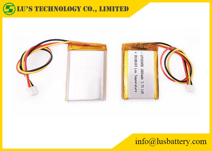 LP103450 3.7V 1800mah Lithium Polymer Battery Rechargeable Low Temperature lithium ion battery PL103450