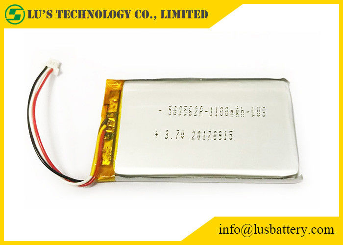 Environmental LP503562 Rechargeable Lithium Polymer Battery Long cycle life 3.7v 1100mah li pol battery