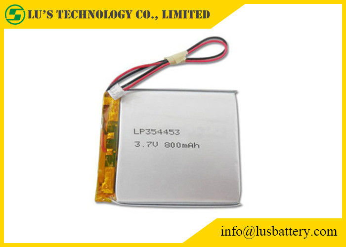 LP354453 3.7 V 800mah Battery PL354453 Lithium Polymer Rechargeable Battery 800mah 3.7v li po battery