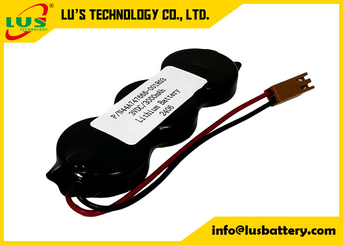 P/N44A747665-001R03 3VDC 3000mah lithium battery CR2477-3P coin cell battery pack OEM