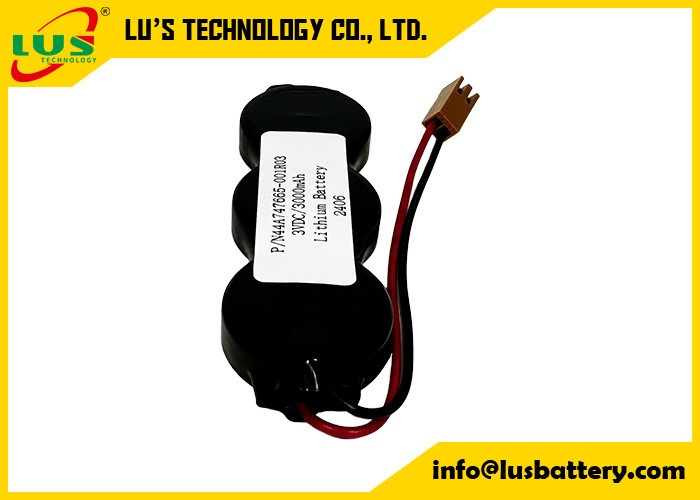 P/N44A747665-001R03 3VDC 3000mah lithium battery CR2477-3P coin cell battery pack OEM