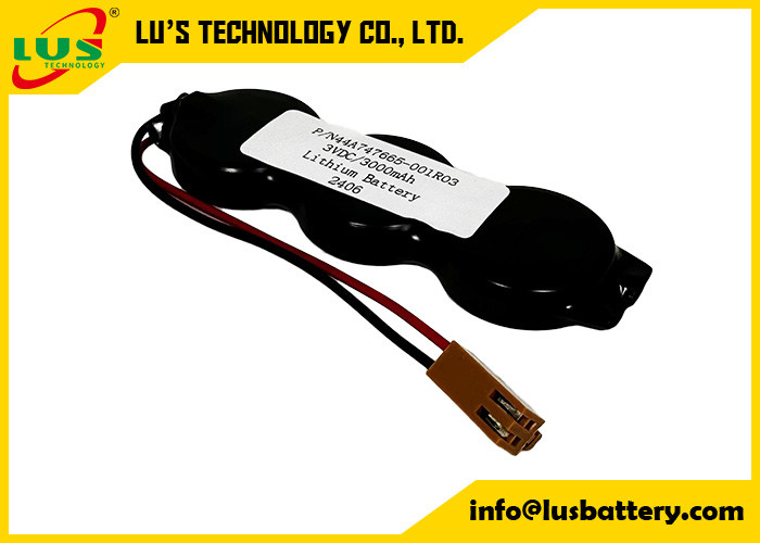 P/N44A747665-001R03 3VDC 3000mah lithium battery CR2477-3P coin cell battery pack OEM