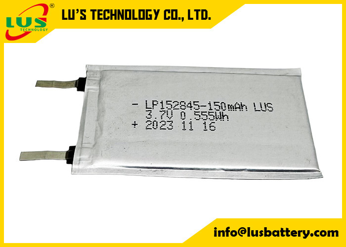 LP152845 3.7V rechargeable Polymer Lithium Ion battery 150mah LiPo battery LP152845 3.7V