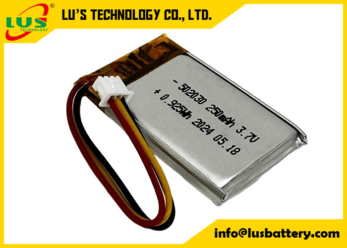 250mAh Lithium Polymer Battery LP502030 3.7V Li Polymer Battery LP502030 3.7V OEM