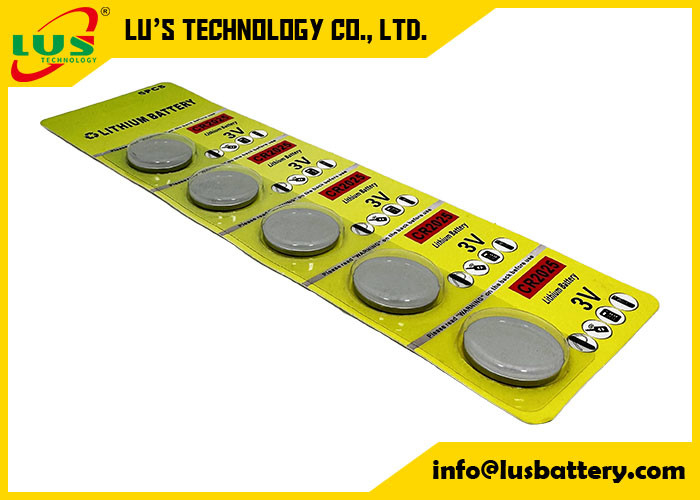 3V Lithium Coin Cell Batteries CR2025 Remote Batteries 5-pack IEC-CR2025 lithium battery