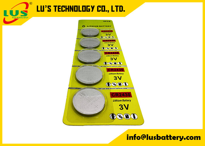 CR2430 Lithium Coin Button Cell battery 280mah replacement fits CR2430 L20 3-Volt Battery