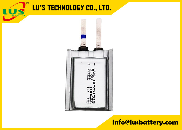 Lithium Manganese Dioxide battery supplier Cp251525 3.0V 150mAh LiMnO2 Ultra-thin Cell 3V
