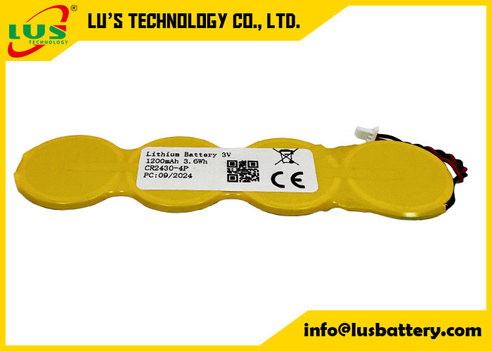 Ses-imagotag mriergy 3v 1200mah CR2430 limno2 coin cell battery pack OEM CR2430-4P