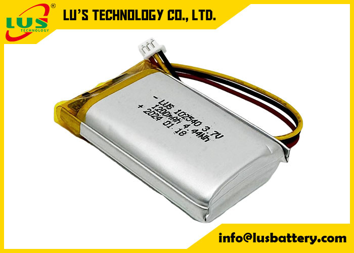 rechargeable lithium polymer battery LP102540 3.7V 1200mAh 4.44Wh 3.7 V Lipo Battery OEM