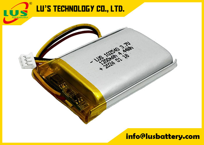 rechargeable lithium polymer battery LP102540 3.7V 1200mAh 4.44Wh 3.7 V Lipo Battery OEM