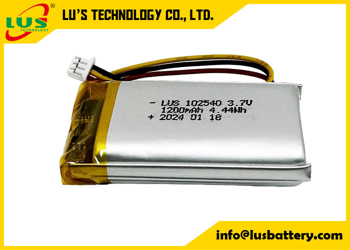 rechargeable lithium polymer battery LP102540 3.7V 1200mAh 4.44Wh 3.7 V Lipo Battery OEM
