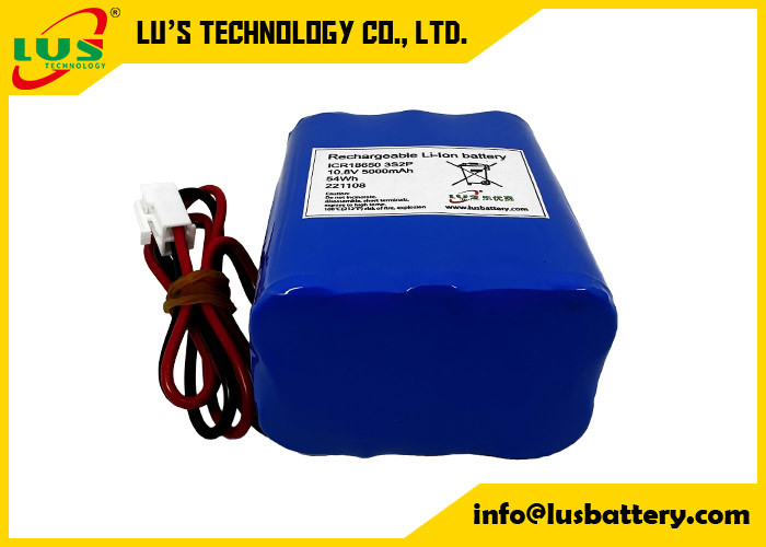 Custom Li-Ion 18650 Battery 10.8V 6000mah 18650 Battery Pack 10.8V 6000mAh 64.8Wh OEM