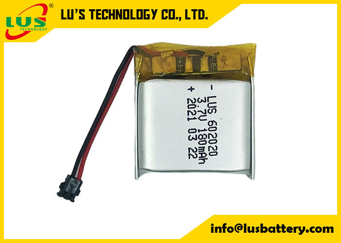 3.7V 180mAh Lipo Polymer Rechargeable Battery LP602020 lithium battery 180mah 3.6V battery