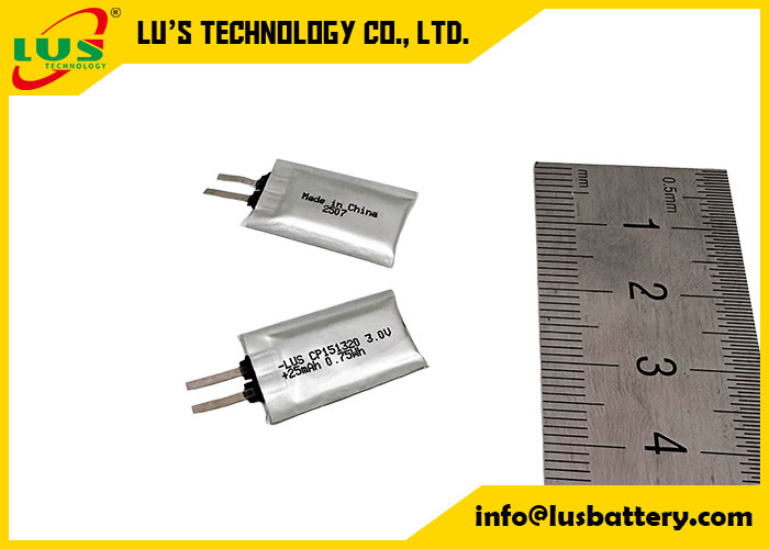 Ultra Thin Cell battery 3.0V 25mAh Cp151320 Primary Lithium Battery CP151220 limno2 battery