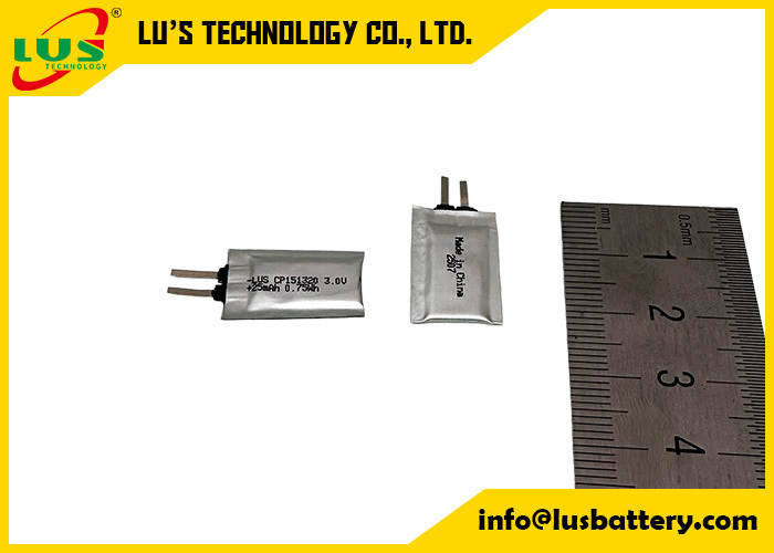 Ultra Thin Cell battery 3.0V 25mAh Cp151320 Primary Lithium Battery CP151220 limno2 battery