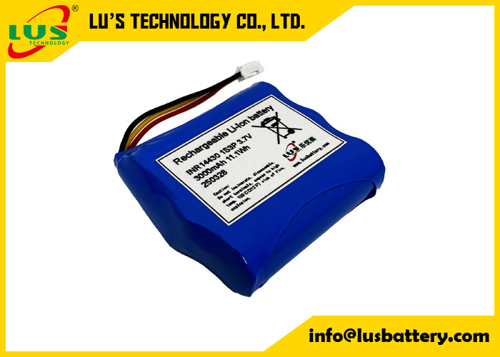 INR14430 3.7V 3000mah Lithium Ion Battery 1S3P rechargeable li-ion battery pack custom