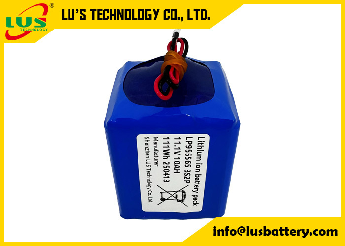 Lithium Polymer Battery 3.7V 5000mah LP955565 3S2P lipo battery pack 11volt 10AH battery
