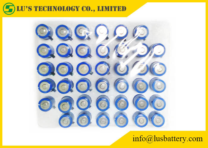 Cylinder Shape Lithium Thionyl Chloride Battery 3.6V Lithium Battery Blue Color