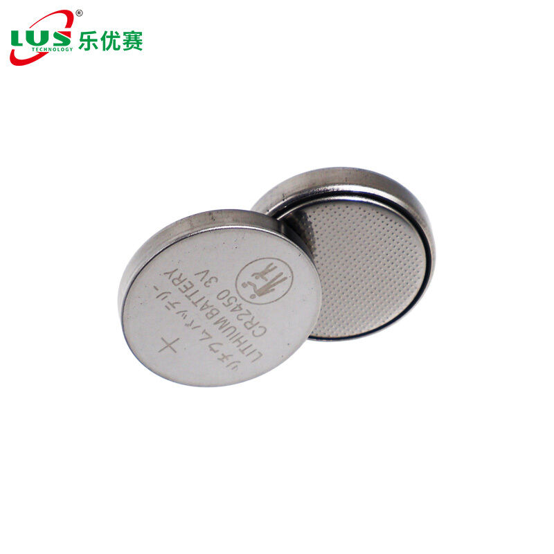 OEM non rechargeable lithium coin cell battery CR2450 3V 600mah li/mno2 button battery