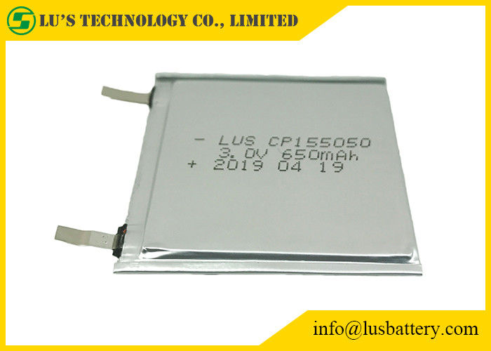 Battery 3v 650mah Limno2 battery CP155050 For Tags