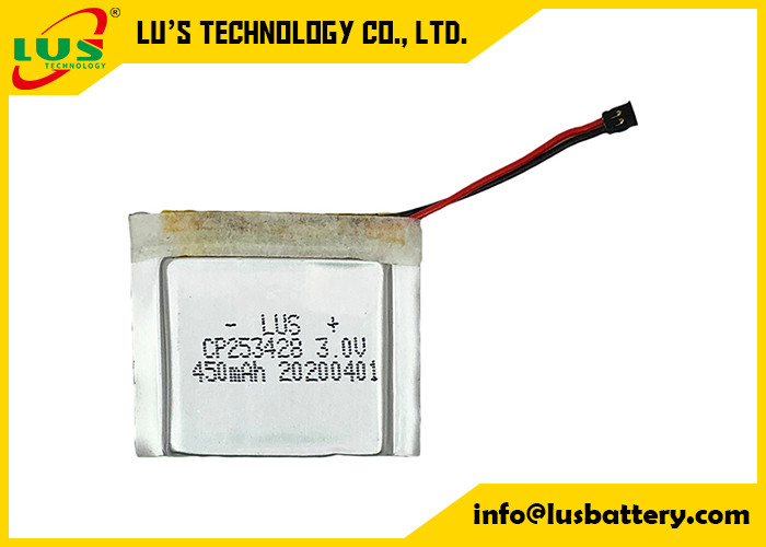 RFID Li Polymer Battery Pack CP253428 3.0 Volt 450mah For Injection Tag